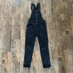 Gap Girls Black Denim Overalls